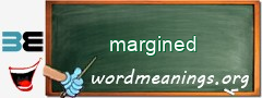 WordMeaning blackboard for margined